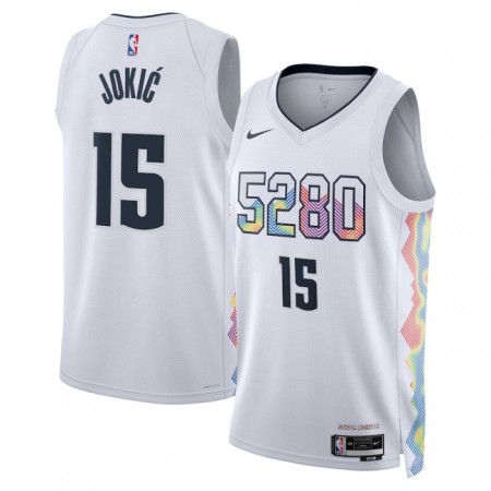 Dres Denver Nuggets Nikola Jokic Nike 2024-25 City Edition Bijela Swingman